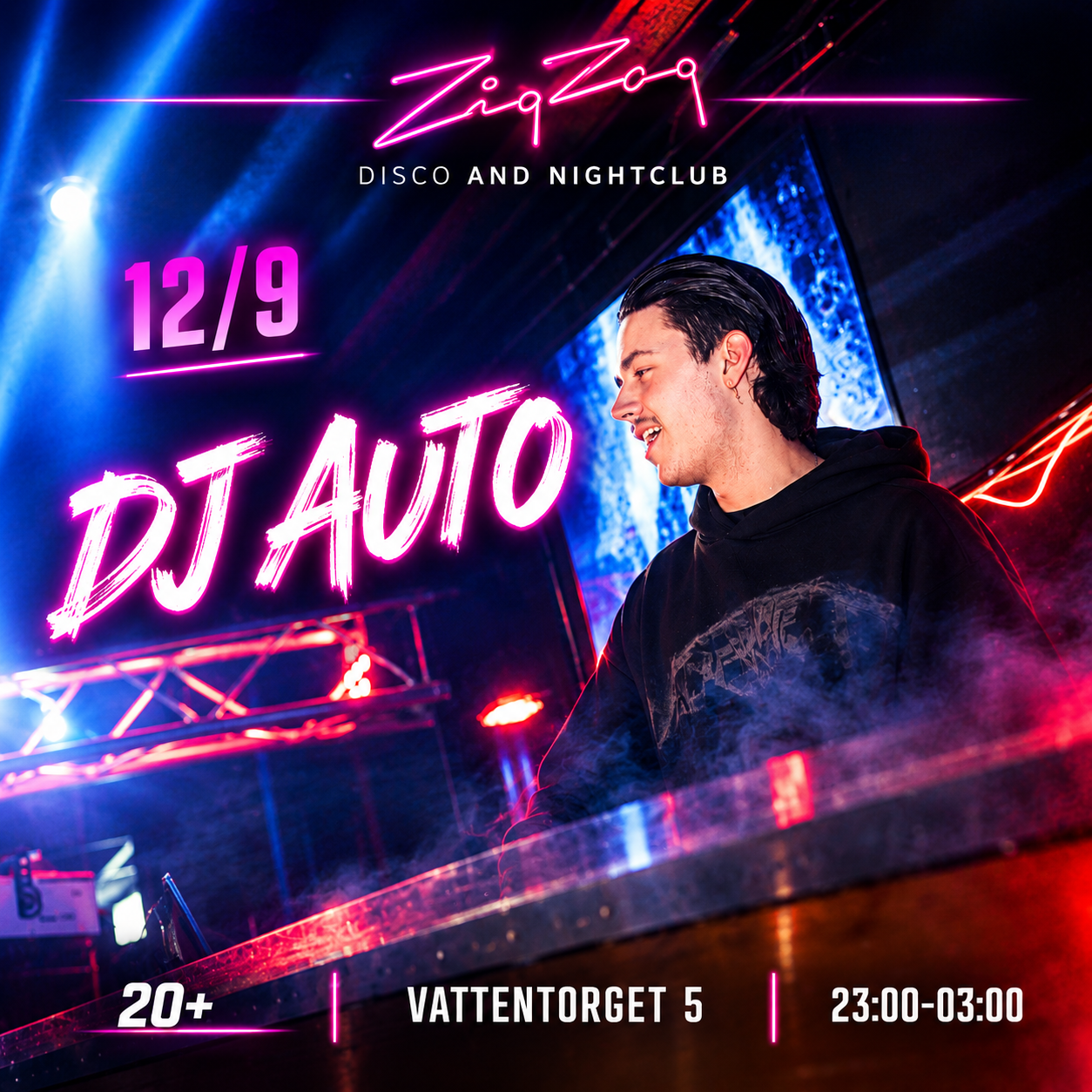 DJ Auto på ZigZag — Zig Zag nattklubb i Växjö