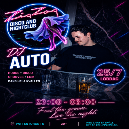 Finbesök på ZigZag av återkommande DJ Auto (William) — Zig Zag nattklubb i Växjö