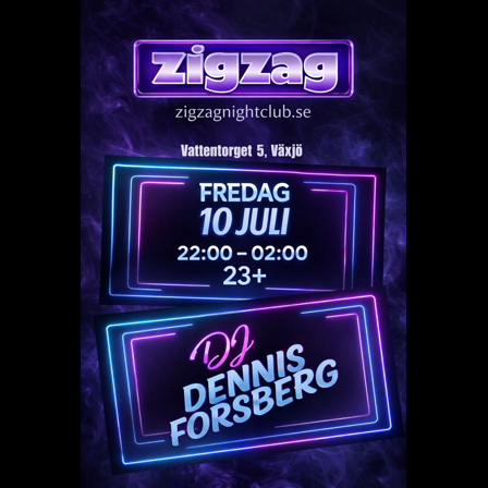 Klubbkväll med DJ Dennis Forsberg — Zig Zag nattklubb i Växjö